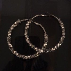 Silver Hoop Earrings!
